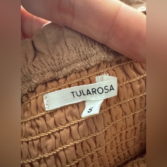 Tularosa Revolve Linen Smocked Ruffle Tank Mini Dress size S - Picture 5 of 13